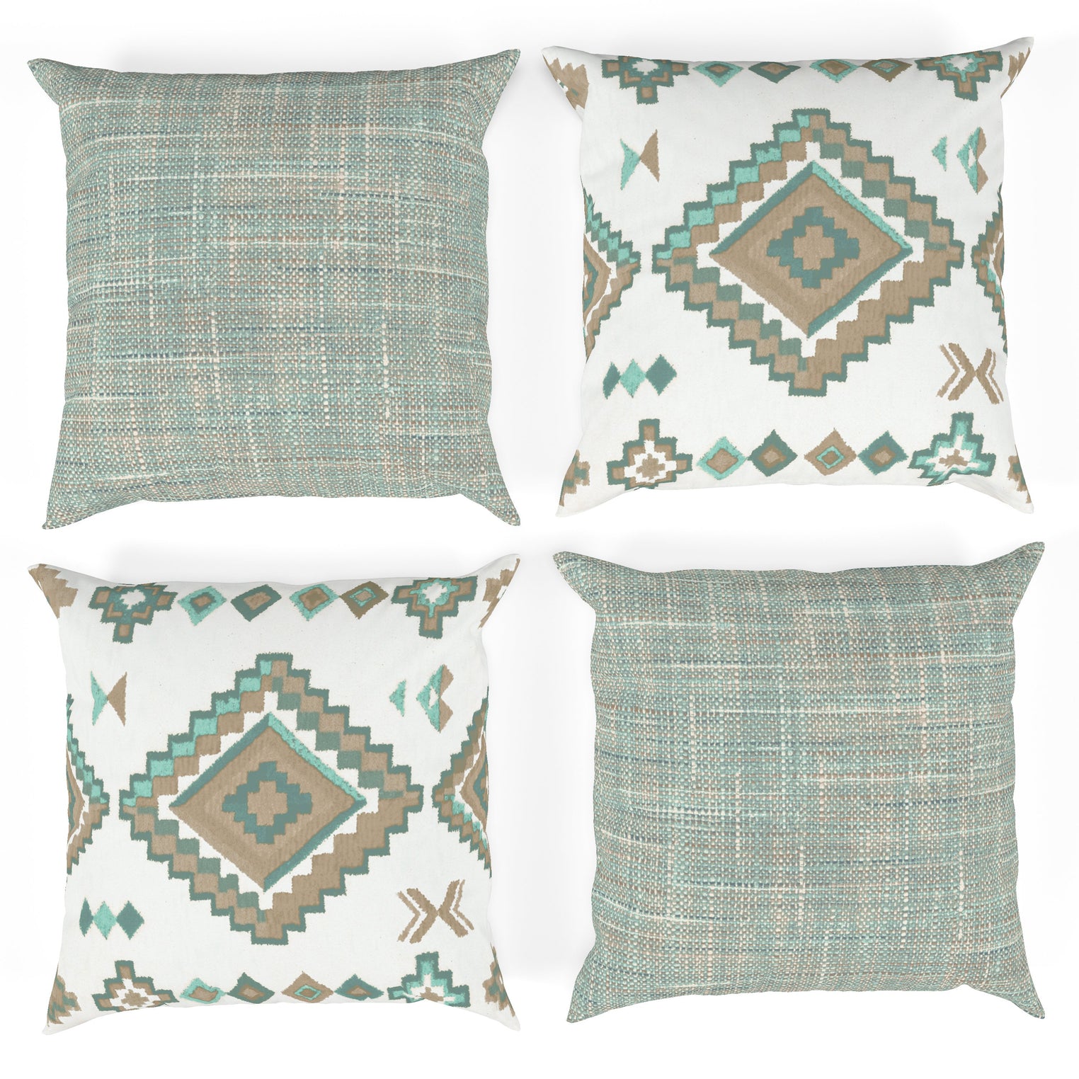Texture and Tribal Print Pillow Covers 18"