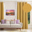 Shay Curtain - Lavender Multi Color Accents - Gold Decor Recipe: Textured Drapes With 4 Pillows, Art & Sofa Options