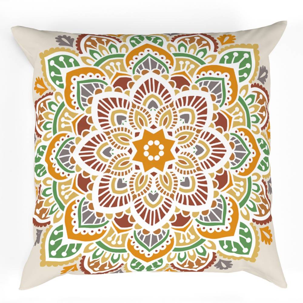 Bohemian Decor Recipe: Textured Drapes With 4 Pillows, Art & Sofa Options