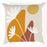 Shay Curtain - Orange Accents - Gold Decor Recipe #2 With 2 Pillows, Textured Drapes, Art & Sofa Options - Ringtop