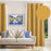 Shay - Traditional Landscape Decor Recipe: Textured Drapes With 4 Pillows, Art & Sofa Options - Ringtop