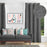 Shay - Charcoal Decor Recipe: Textured Drapes With 4 Pillows, Art & Sofa Options