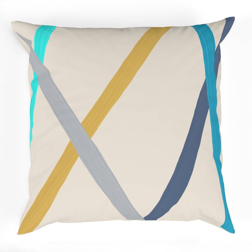Navy Decor Recipe: Textured Drapes With 4 Pillows, Art & Sofa Options