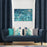 Shay - Navy Decor Recipe: Textured Drapes With 4 Pillows, Art & Sofa Options - Ringtop