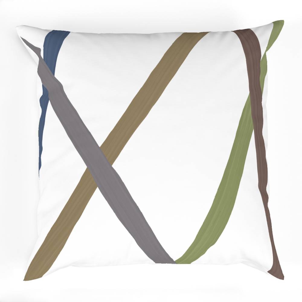 Blue Decor Recipe: Textured Drapes With 4 Pillows, Art & Sofa Options