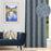 Shay Curtain - Grey & Indigo Accents - Modern Decor Recipe #2 With 2 Pillows, Textured Drapes, Art & Sofa Options - Ringtop