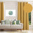 Shay Curtain - Green Accents - Gold Decor Recipe: Textured Drapes With 4 Pillows, Art & Sofa Options