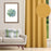 Shay Curtain - Green Accents - Gold Decor Recipe #2 With 2 Pillows, Textured Drapes, Art & Sofa Options