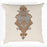 Shay Curtain - Orange Accents - Burlap Decor Recipe #2 With 2 Pillows, Textured Drapes, Art & Sofa Options