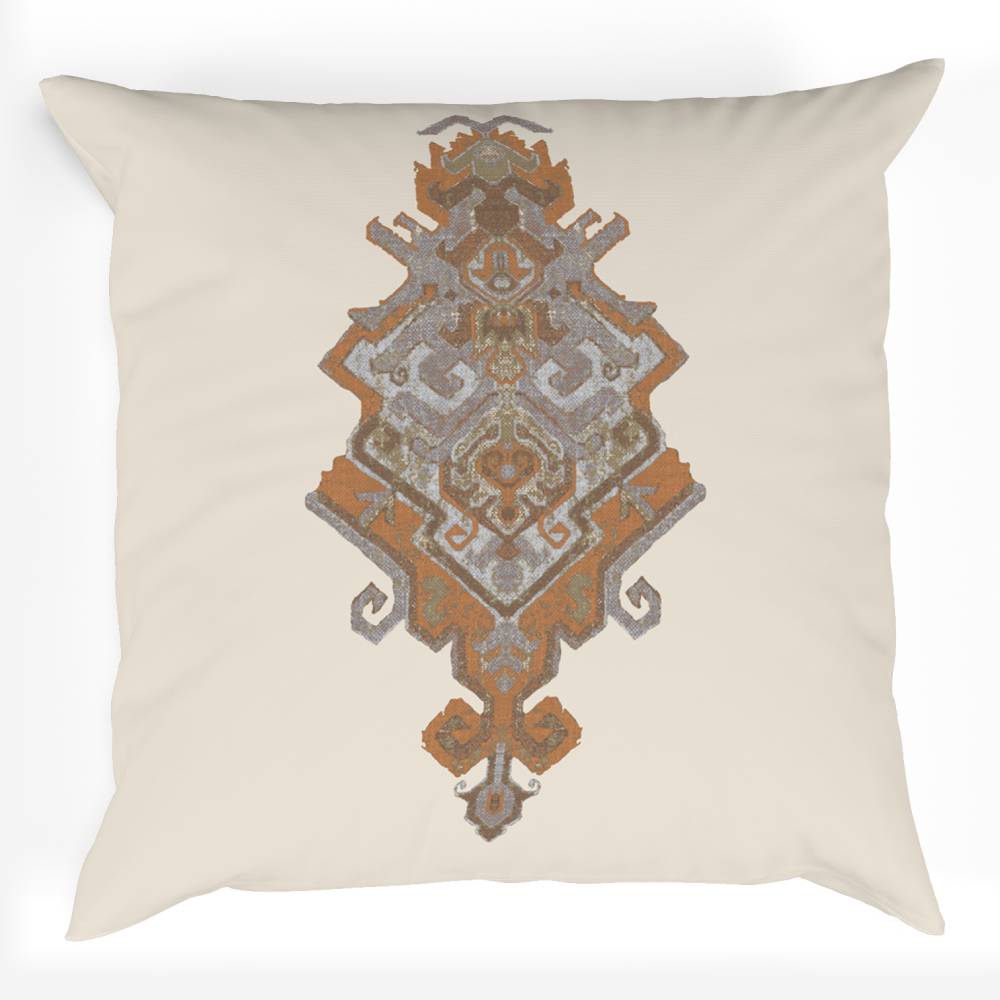 Burlap Decor Recipe #2 With 2 Pillows, Textured Drapes, Art & Sofa Options - Ringtop