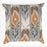 Shay Curtain - Apricot & Dark Grey Accents - Traditional Decor Recipe #2 With 2 Pillows, Textured Drapes, Art & Sofa Options