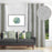 Shay Curtain - Green Accents - Grey Decor Recipe: Textured Drapes With 4 Pillows, Art & Sofa Options