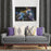 Shay - Charcoal Decor Recipe: Textured Drapes With 4 Pillows, Art & Sofa Options