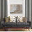 Shay Curtain - Brown Accents - Grey Decor Recipe: Textured Drapes With 4 Pillows, Art & Sofa Options  - Ringtop