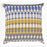 Shay Curtain - Indigo Accents - Gold Decor Recipe #2 With 2 Pillows, Textured Drapes, Art & Sofa Options
