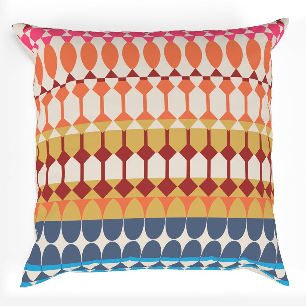 Modern Decor Recipe #2 With 2 Pillows, Textured Drapes, Art & Sofa Options