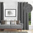 Shay - Charcoal Decor Recipe: Textured Drapes With 4 Pillows, Art & Sofa Options