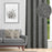 Shay - Charcoal Decor Recipe #2 With 2 Pillows, Textured Drapes, Art & Sofa Options