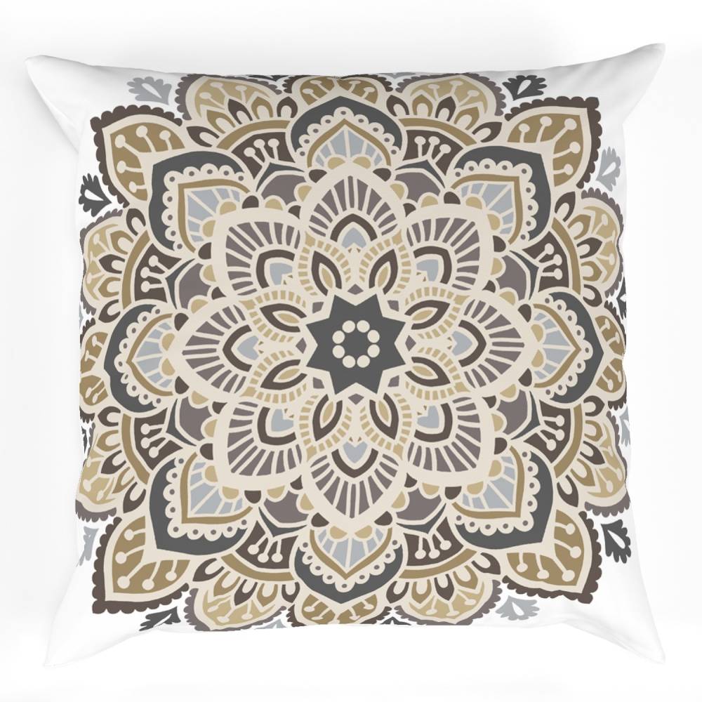 Charcoal Decor Recipe #2 With 2 Pillows, Textured Drapes, Art & Sofa Options - Ringtop