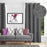 Shay - Charcoal Decor Recipe: Textured Drapes With 4 Pillows, Art & Sofa Options
