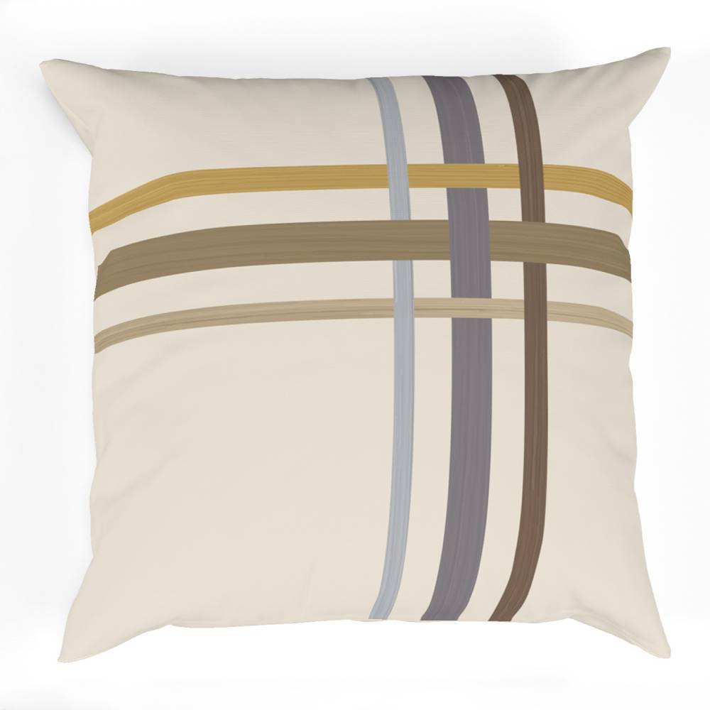 Shay - Modern Decor Recipe: Textured Drapes With 4 Pillows, Art & Sofa Options