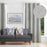Shay Curtain - Purple Accents - Grey Decor Recipe: Textured Drapes With 4 Pillows, Art & Sofa Options