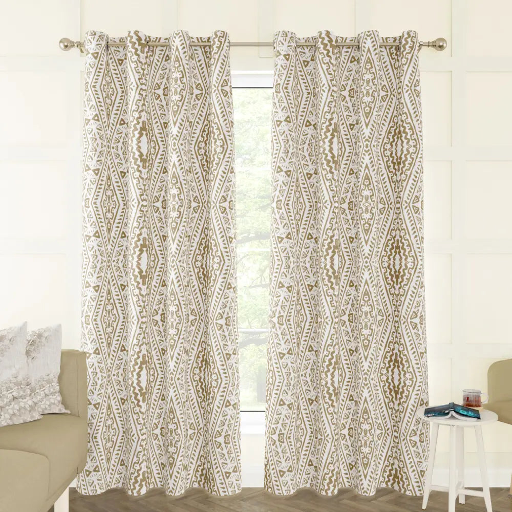 Remi Tribal Unlined Curtain Panel (Blackout Available)
