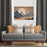 Charcoal Decor Recipe: Textured Drapes With 4 Pillows, Art & Sofa Options
