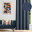 Shay Curtain - Blue Decor Recipe #2 With 2 Pillows, Textured Drapes, Art & Sofa Options - Ringtop