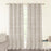 Harlow Linen Burlap Unlined Semi Sheer Curtain Panel (Blackout Available)