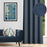 Shay Curtain - Blue Decor Recipe #2 With 2 Pillows, Textured Drapes, Art & Sofa Options - Ringtop