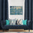 Shay - Navy Decor Recipe: Textured Drapes With 4 Pillows, Art & Sofa Options