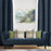 Shay - Navy Decor Recipe: Textured Drapes With 4 Pillows, Art & Sofa Options