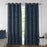 Bundle - Set of 2 Shay Drapery Panel & Set of 2 Pillow Covers - Navy