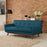 Engage Upholstered Fabric Loveseat in Azure