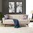Engage Upholstered Fabric Loveseat in Beige
