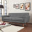 Engage Upholstered Fabric Loveseat in Beige