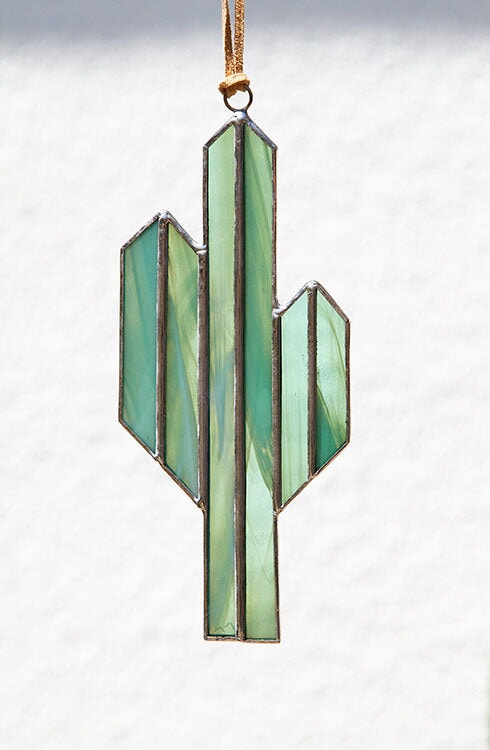 Minimalist Saguaro Sun Catcher by Chelsea Brewer