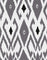 Pair of Isla Ikat Blackout Drapery Panels and Free Wrap Rod