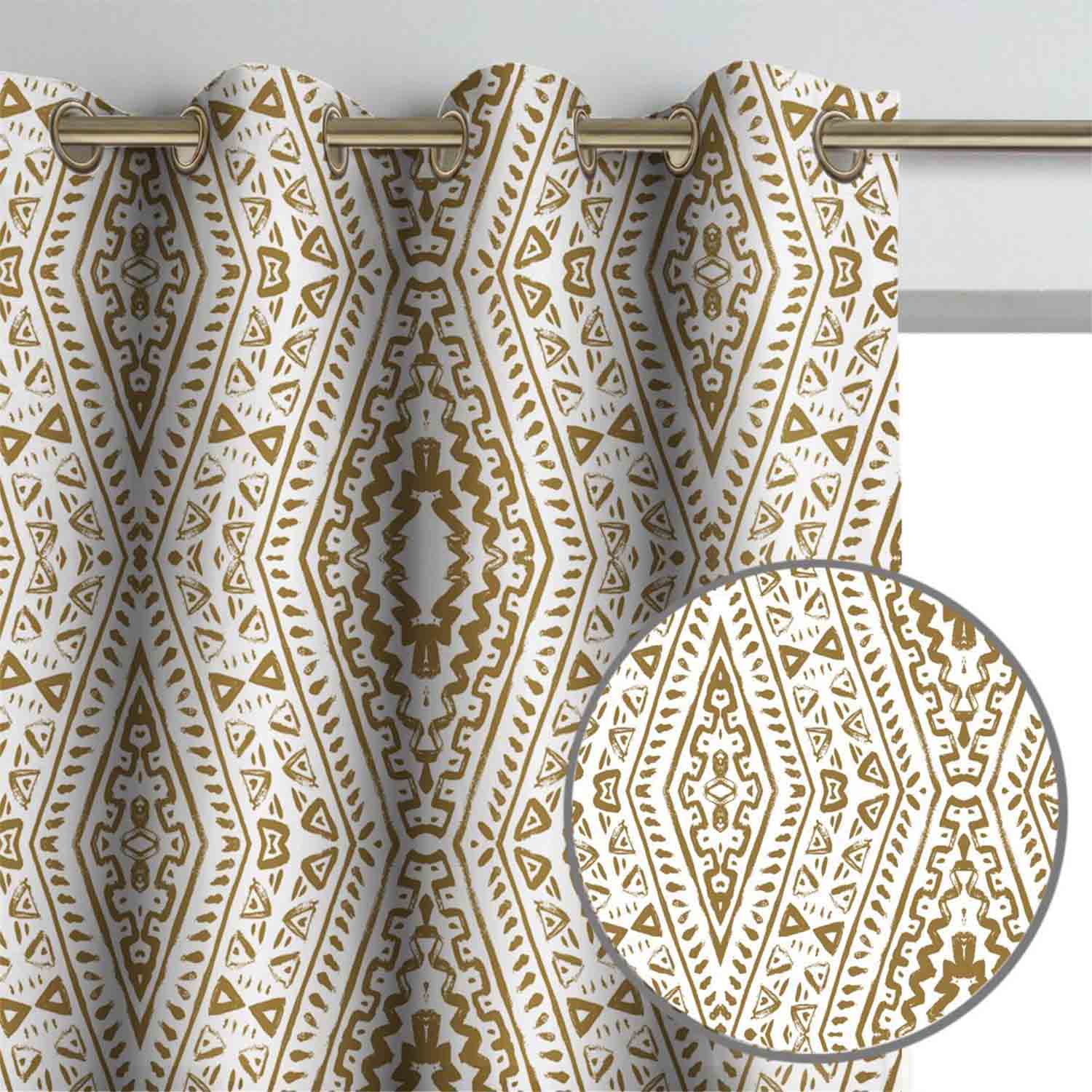 Decorator's Favorite Gold Drapery & Pillow Bundles - Remi