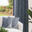 Bundle - Set of 2 Shay Drapery Panel & Set of 2 Pillow Covers - Blue