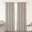 Zara Linen Texture Unlined Light Filtering Curtain Panel (Blackout Available)