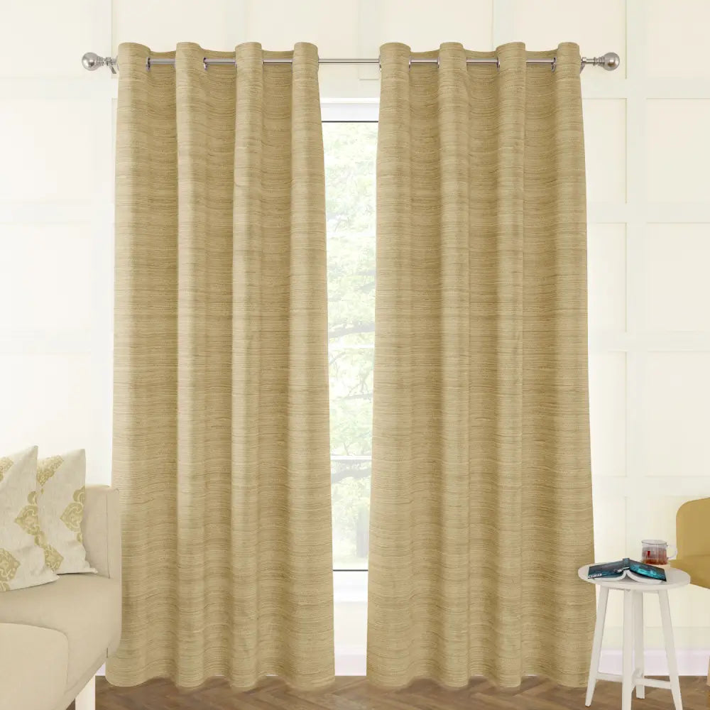2 Pack, Newest Gold Light Filtering Curtains (Blackout available)