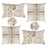 Ray & Iva Plaid Painterly & Watercolor Sunflower Pillow Cover Set