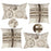 Ray & Iva Plaid Painterly & Watercolor Sunflower Pillow Cover Set