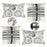 Ray & Iva Plaid Painterly & Watercolor Sunflower Pillow Cover Set