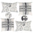Ray & Iva Plaid Painterly & Watercolor Sunflower Pillow Cover Set