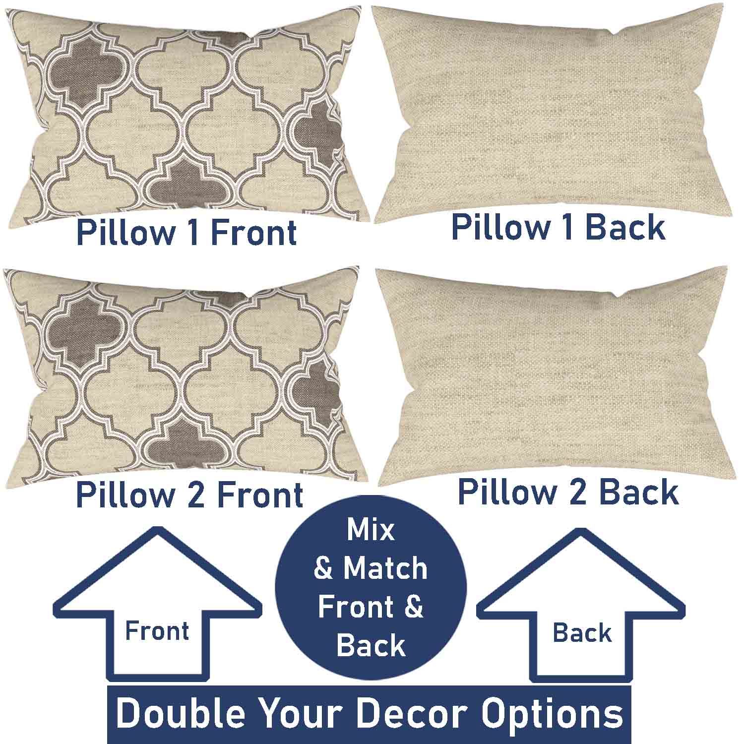 Ian & Ivy Moroccan Asymmetrical Pillow Cover Set