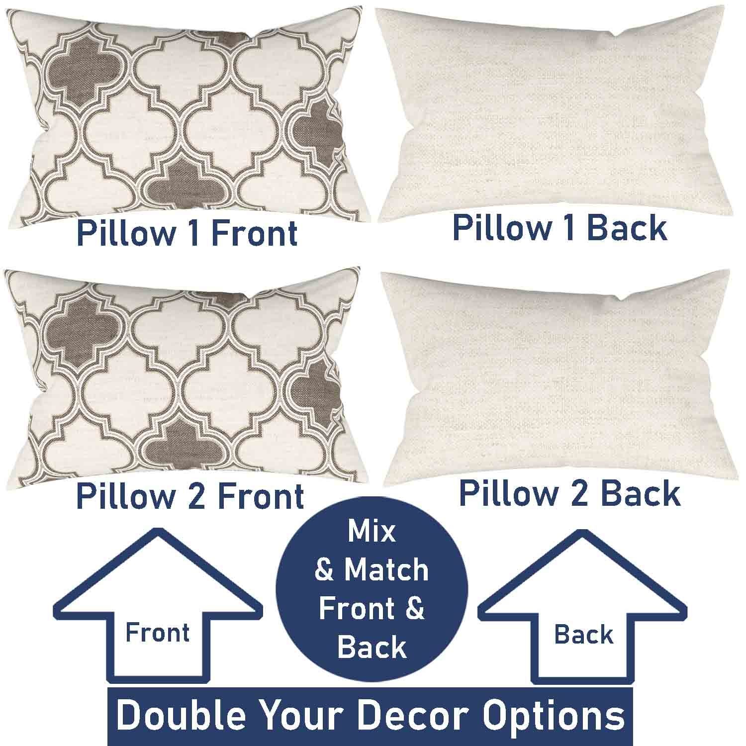 Ian & Ivy Moroccan Asymmetrical Pillow Cover Set