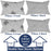 Ian & Ivy Moroccan Asymmetrical Pillow Cover Set